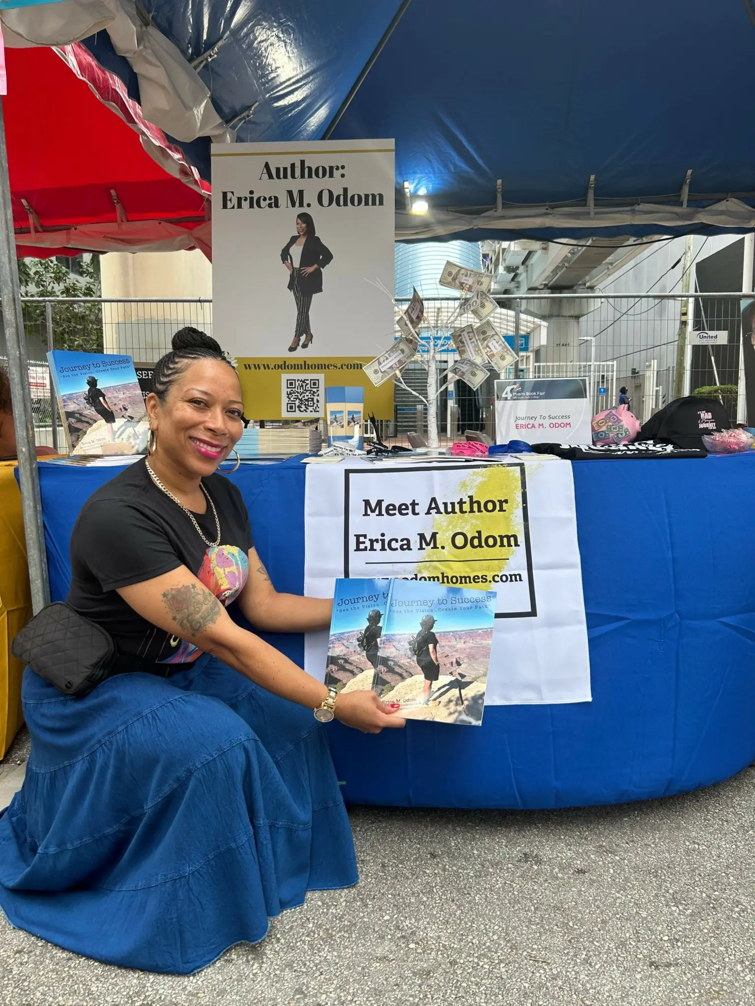 Erica Odom with Journey to success book